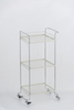 Multi-functional Metal Three-Layers Removable Trolley Storage Rack