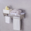 Stainless Steel Space-Saving Retractable Towel Rack, Wall Mounted Retractable Huge Capacity Drying Rack for Hanging Towels