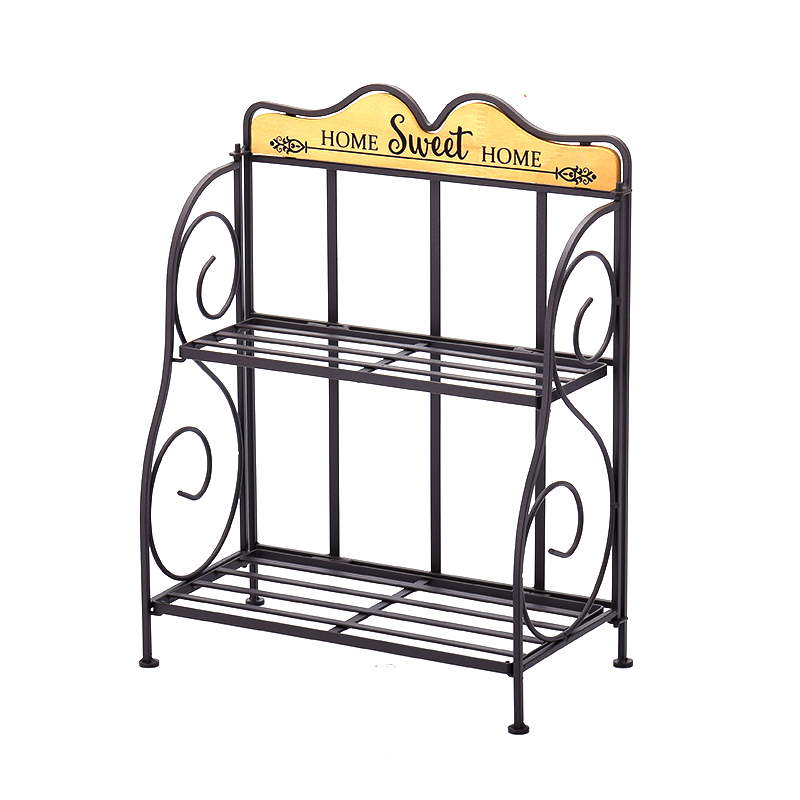 Spice Rack Organizer for Cabinet Metal Wire 2-Tier Foldable Kitchen Countertop Organizer