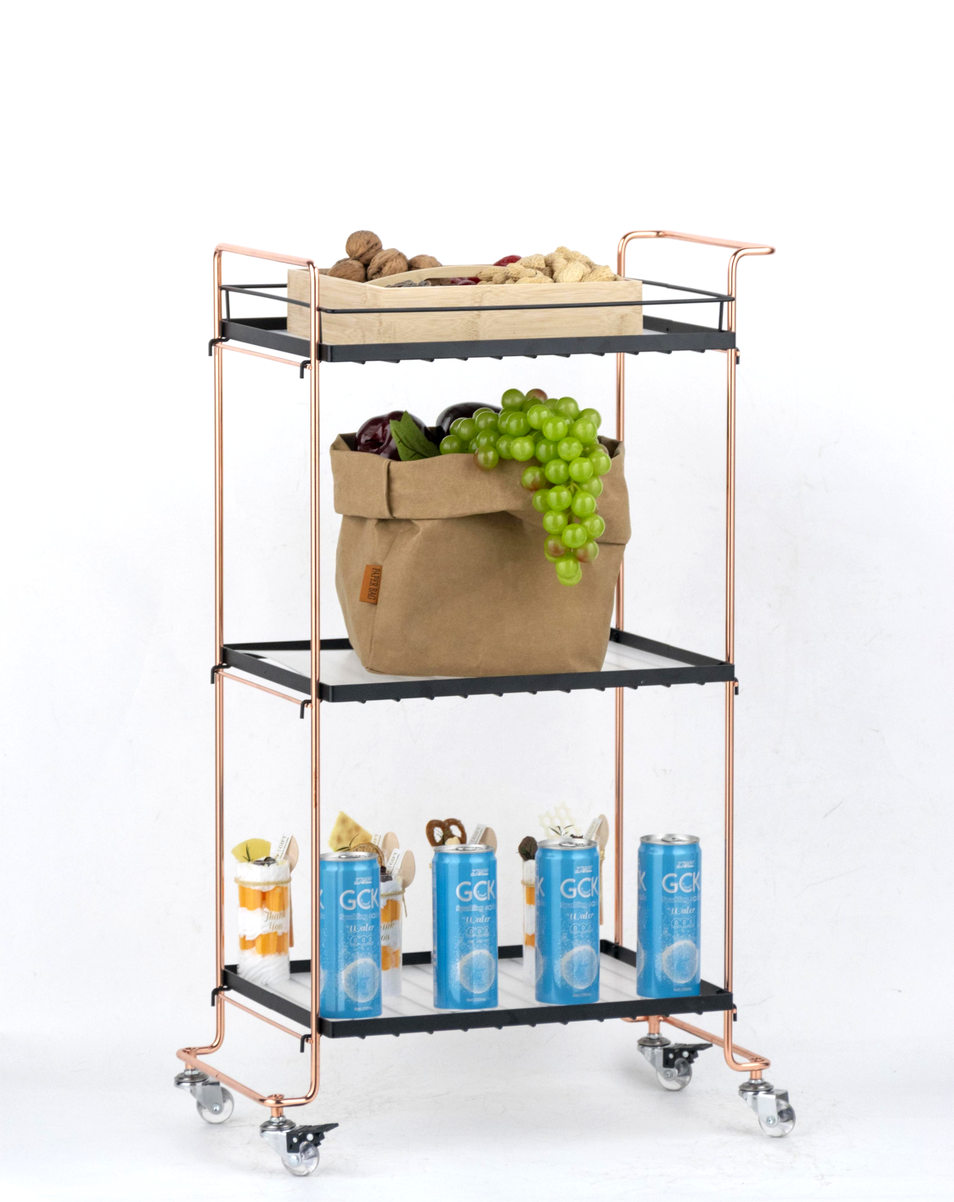 rolling cart storage rack